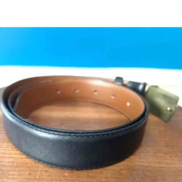 Christian Dior Vintage Black Leather Belt - Size 36 - Picture 3 of 9